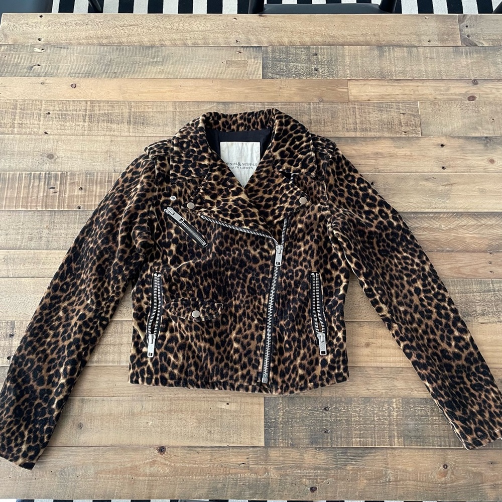 Denim and Supply Ralph Lauren Leopard Moto
Jacket Small